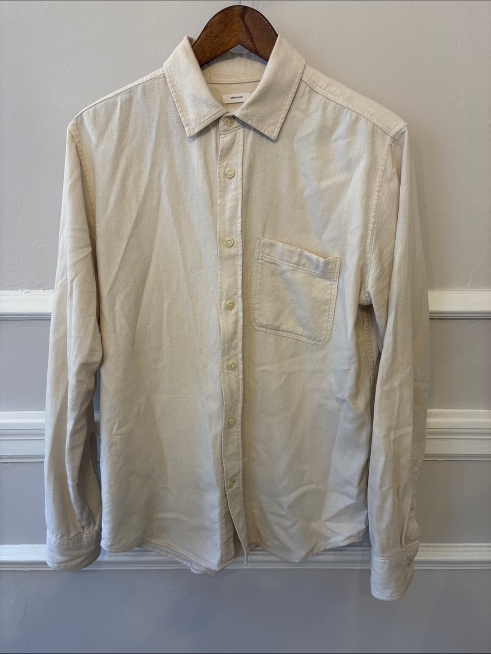 Gap untucked chamois Shirt Jacket with Chest Pocket